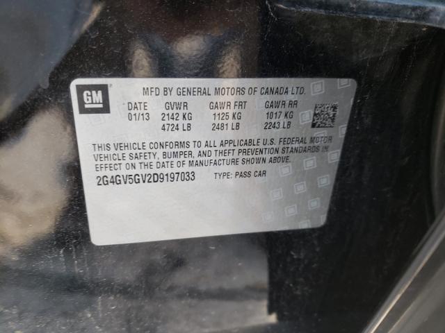 2013 BUICK REGAL GS 2G4GV5GV2D9197033