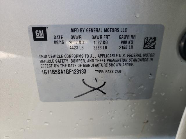 2016 CHEVROLET MALIBU LIM 1G11B5SA1GF128183