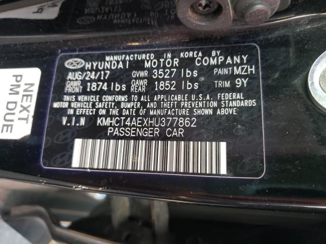 2017 HYUNDAI ACCENT SE KMHCT4AEXHU377862