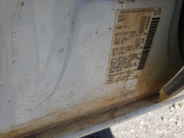 2019 NISSAN FRONTIER S 1N6AD0EV3KN749150