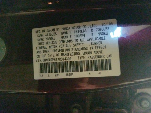 2010 ACURA TSX JH4CU2F61AC014304