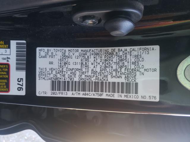 2014 TOYOTA TACOMA DOU 3TMLU4EN0EM141703