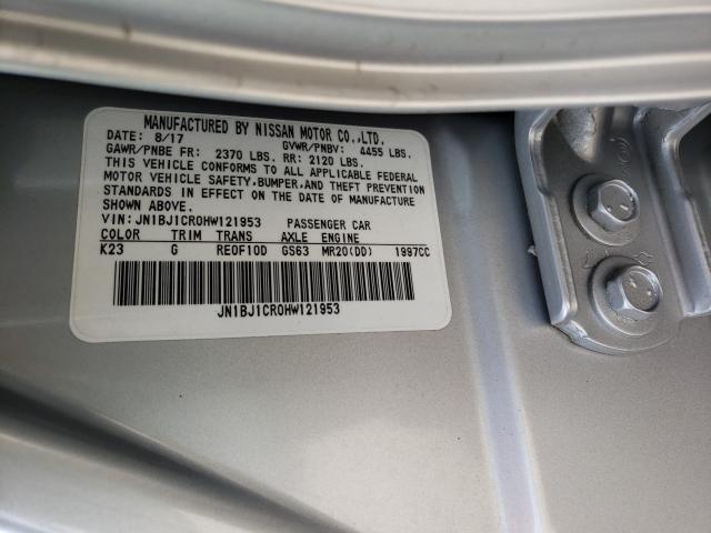2017 NISSAN ROGUE JN1BJ1CR0HW121953