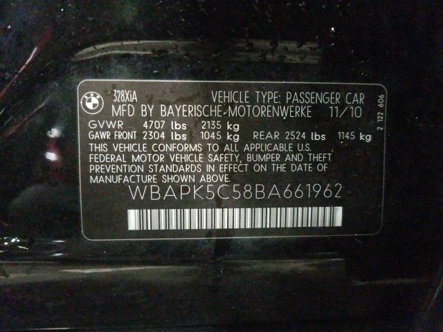 2011 BMW 328 XI SUL WBAPK5C58BA661962