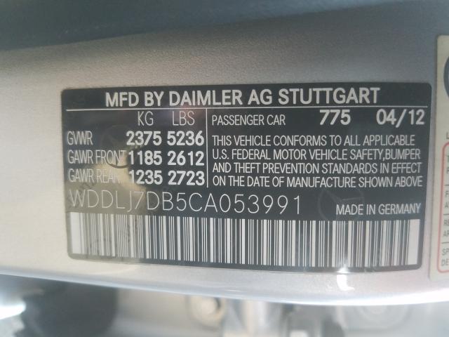 2012 MERCEDES-BENZ CLS 550 WDDLJ7DB5CA053991