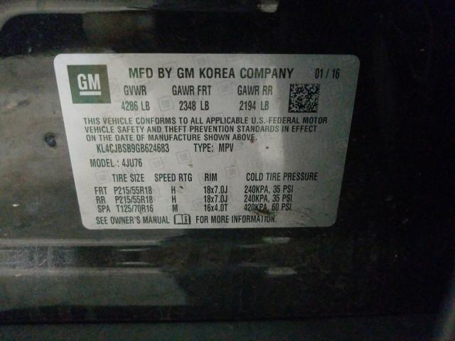 2016 BUICK ENCORE CON KL4CJBSB9GB624683