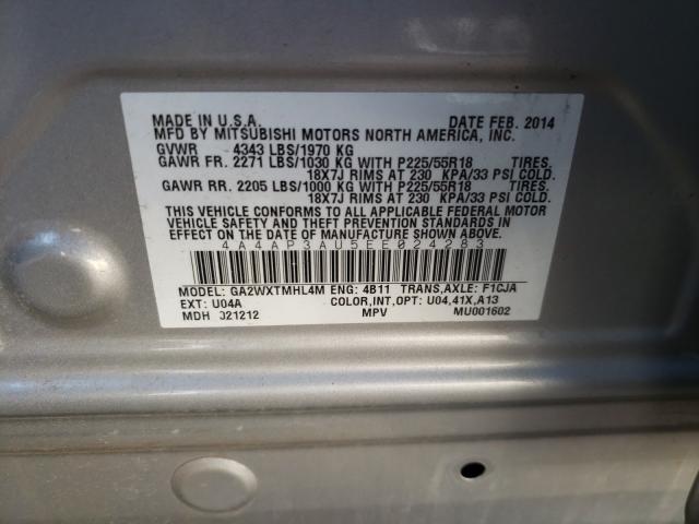 2014 MITSUBISHI OUTLANDER 4A4AP3AU5EE024283