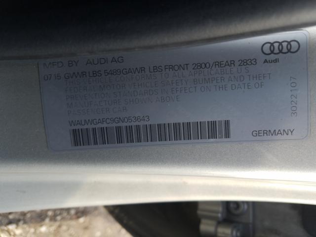 2016 AUDI A7 PREMIUM WAUWGAFC9GN053643