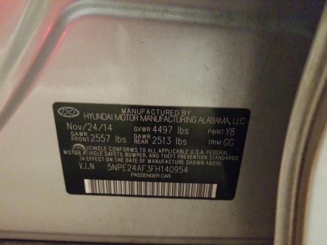 2015 HYUNDAI SONATA SE 5NPE24AF3FH140954