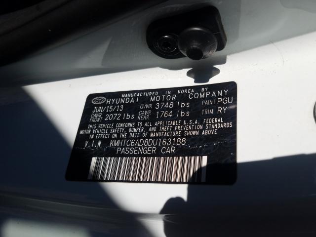 2013 HYUNDAI VELOSTER KMHTC6AD8DU163188