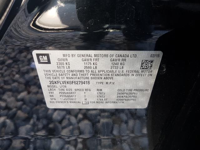 2015 GMC TERRAIN SL 2GKFLVEK6F6279418
