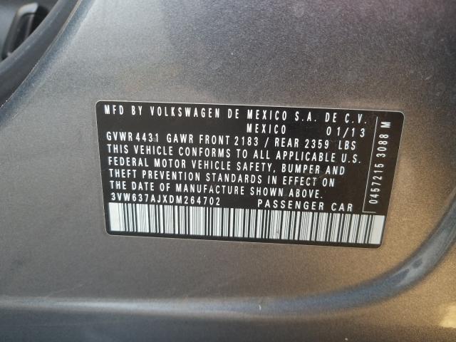 2013 VOLKSWAGEN JETTA HYBR 3VW637AJXDM264702