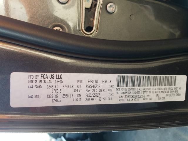 2016 DODGE JOURNEY SX 3C4PDCBG9GT152953