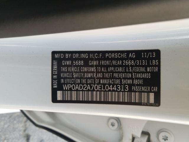 2014 PORSCHE PANAMERA S WP0AD2A70EL044313