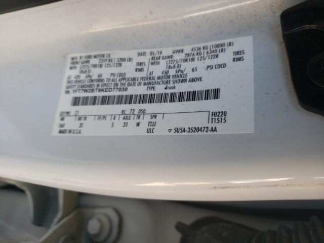 2019 FORD F250 SUPER 1FT7W2BT9KED77030