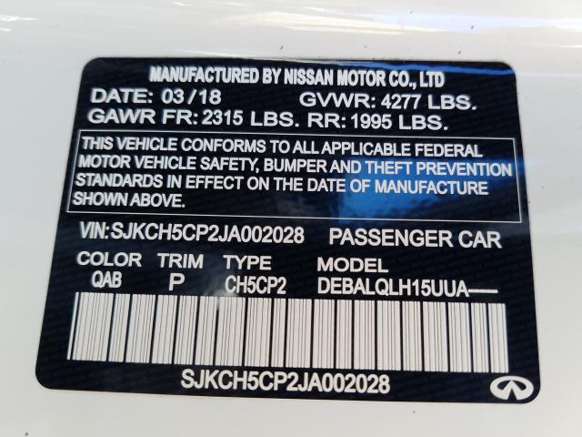 2018 INFINITI QX30 BASE SJKCH5CP2JA002028