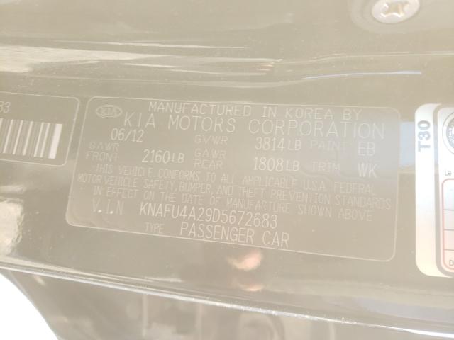 2013 KIA FORTE EX KNAFU4A29D5672683