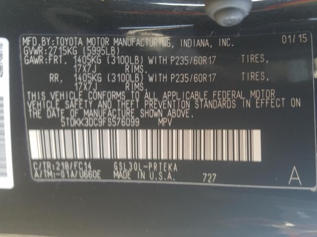 2015 TOYOTA SIENNA LE - 5TDKK3DC9FS576099