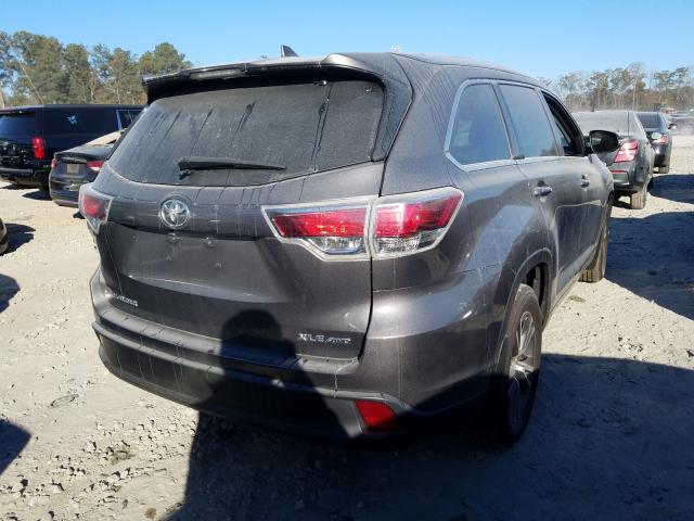 2016 TOYOTA HIGHLANDER 5TDJKRFH8GS350497