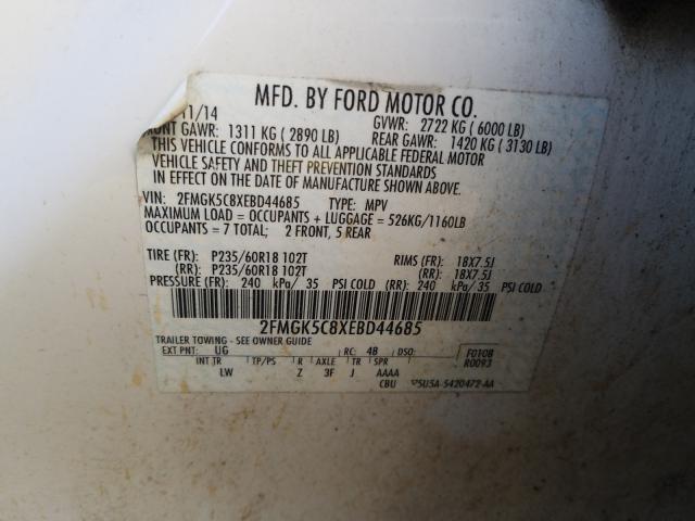 2014 FORD FLEX SEL 2FMGK5C8XEBD44685