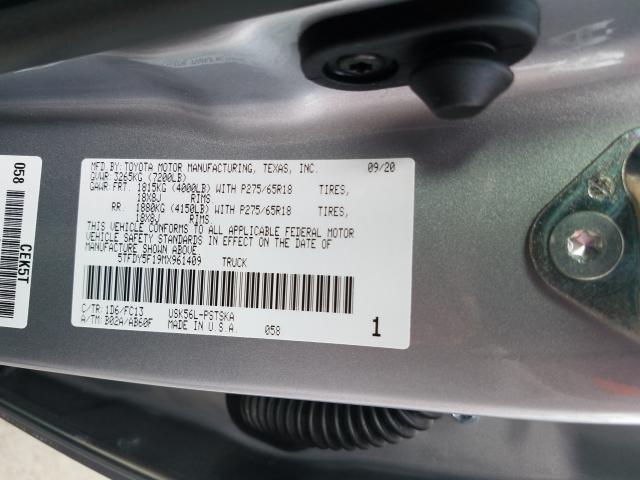 2021 TOYOTA TUNDRA CRE - 5TFDY5F19MX961409