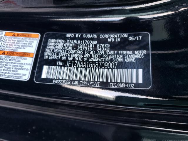 2017 TOYOTA 86 BASE JF1ZNAA16H8709007