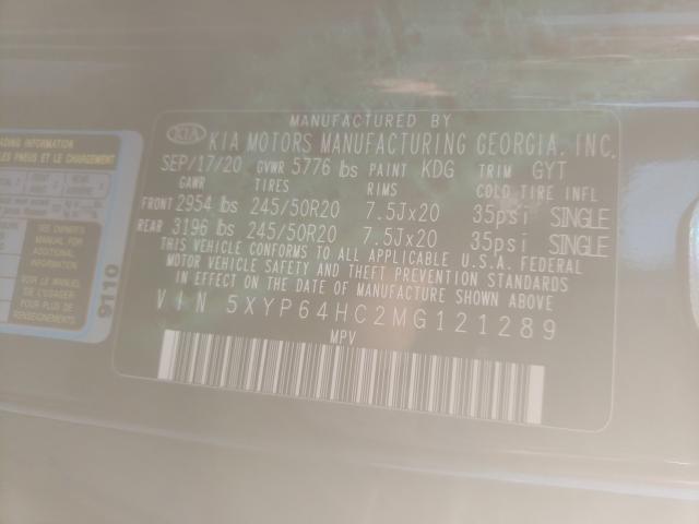 2021 KIA TELLURIDE 5XYP64HC2MG121289
