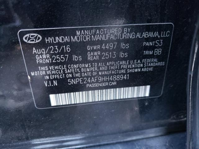 2017 HYUNDAI SONATA SE 5NPE24AF9HH488941