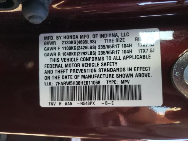 2017 HONDA CR-V LX 7FARW5H36HE011068
