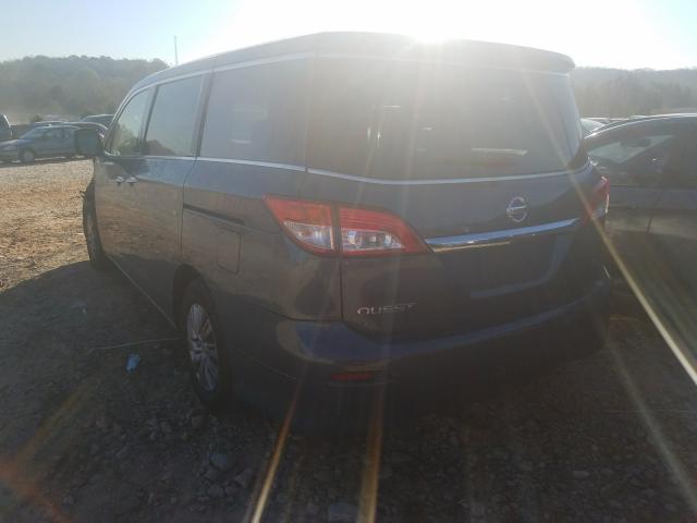 2012 NISSAN QUEST S JN8AE2KP6C9032287