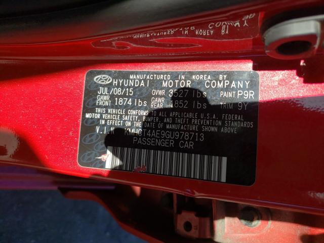 2016 HYUNDAI ACCENT SE KMHCT4AE9GU978713