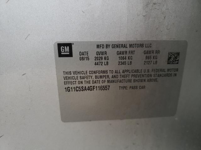 2016 CHEVROLET MALIBU LIM 1G11C5SA4GF116557