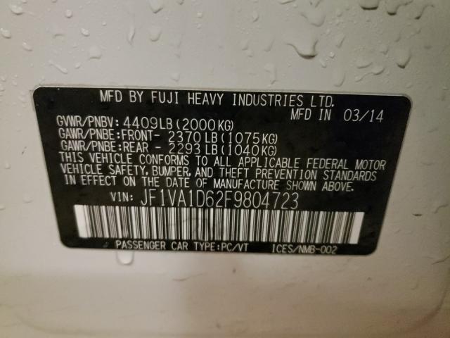 2015 SUBARU WRX PREMIU JF1VA1D62F9804723