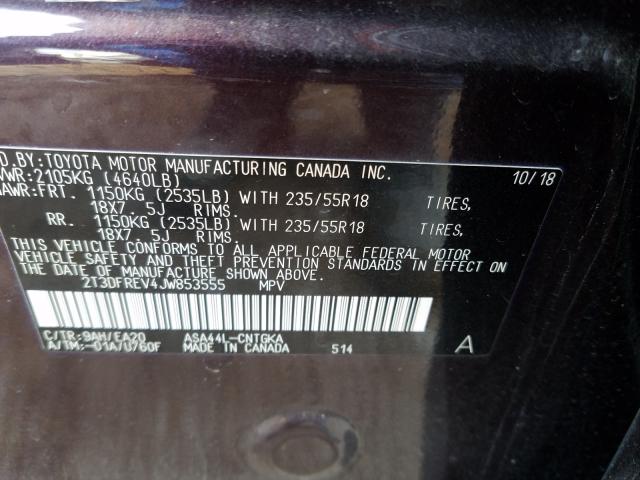 2018 TOYOTA RAV4 LIMIT 2T3DFREV4JW853555