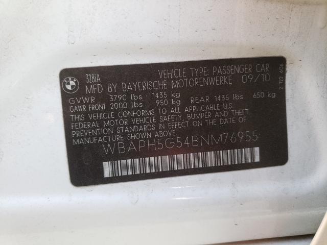 2011 BMW 328 I SULE WBAPH5G54BNM76955