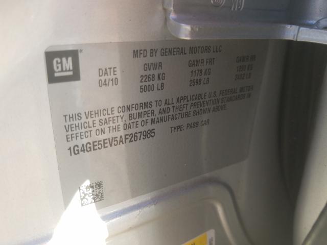 2010 BUICK LACROSSE C 1G4GE5EV5AF267985