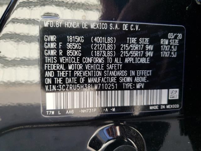 2020 HONDA HR-V LX 3CZRU5H38LM710251