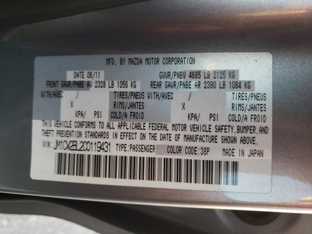 2012 MAZDA 5 JM1CW2BL2C0119431