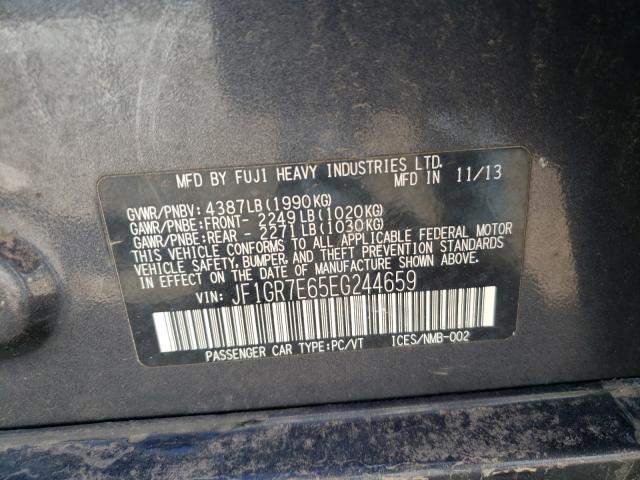2014 SUBARU IMPREZA WR JF1GR7E65EG244659