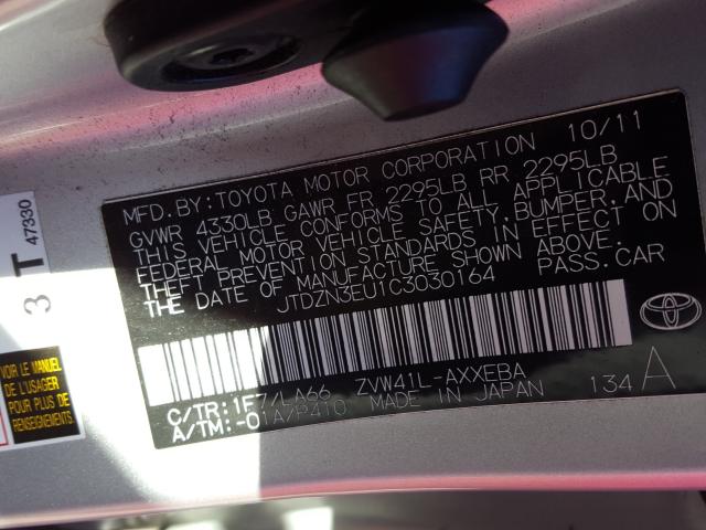2012 TOYOTA PRIUS V JTDZN3EU1C3030164
