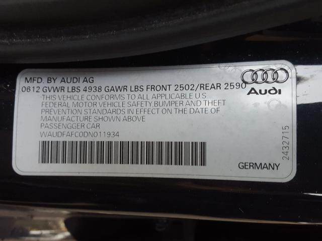 2013 AUDI A6 PREMIUM WAUDFAFC0DN011934