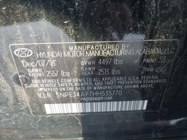 2017 HYUNDAI SONATA SPO 5NPE34AF7HH535770