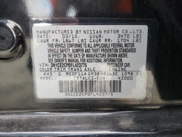 2015 NISSAN VERSA NOTE 3N1CE2CP0FL423775