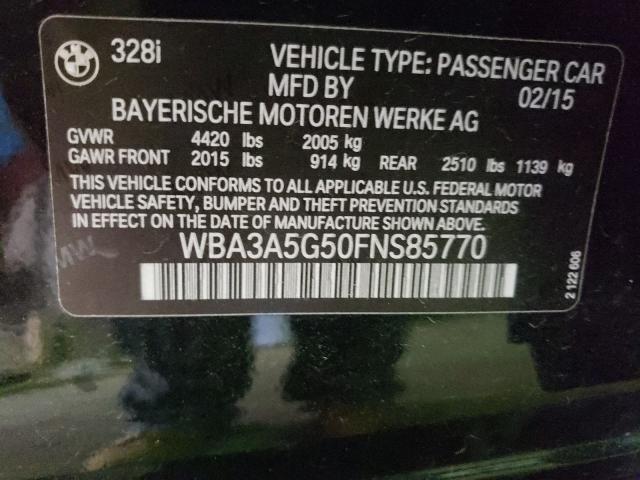 2015 BMW 328 I WBA3A5G50FNS85770
