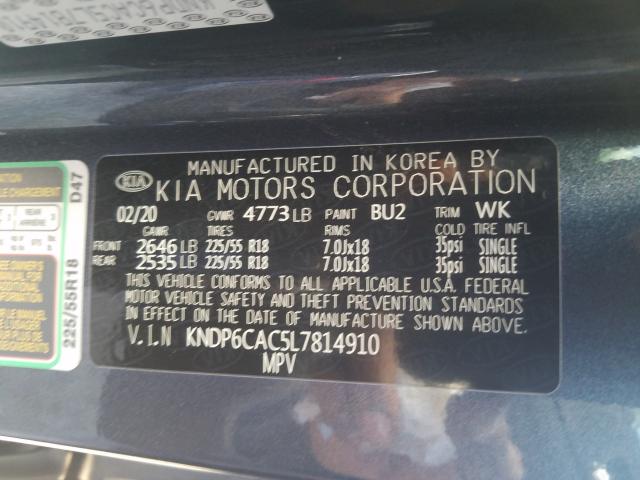 2020 KIA SPORTAGE S KNDP6CAC5L7814910