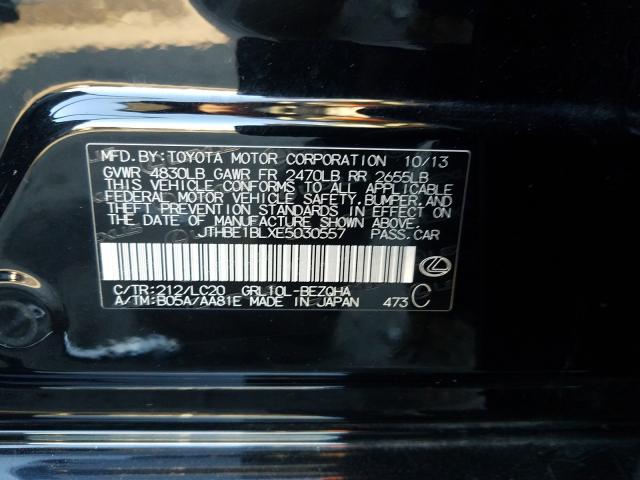 2014 LEXUS GS 350 JTHBE1BLXE5030557