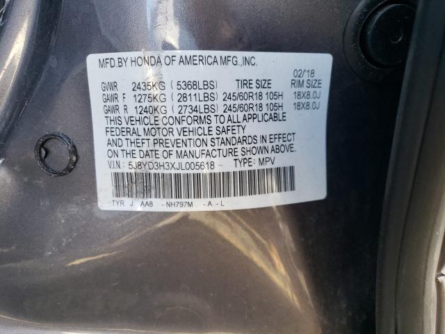 2018 ACURA MDX 5J8YD3H3XJL005618