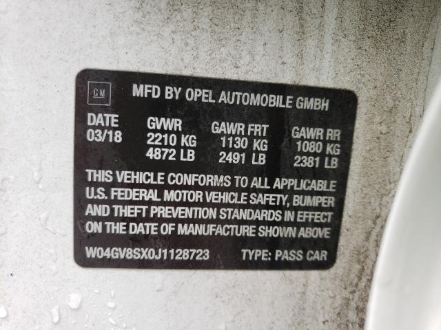 2018 BUICK REGAL TOUR W04GV8SX0J1128723