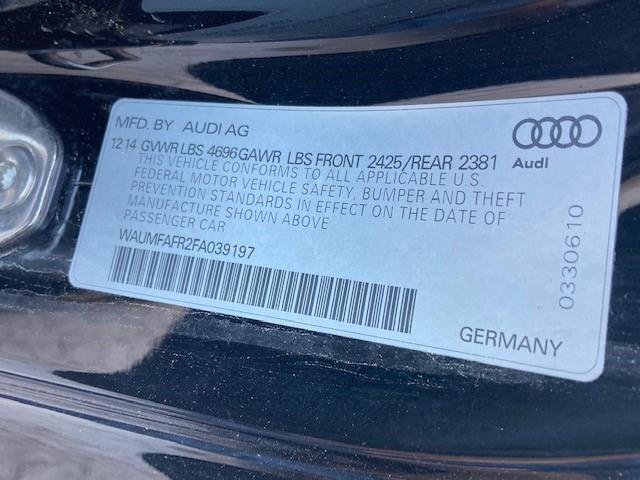 2015 AUDI A5 PREMIUM WAUMFAFR2FA039197