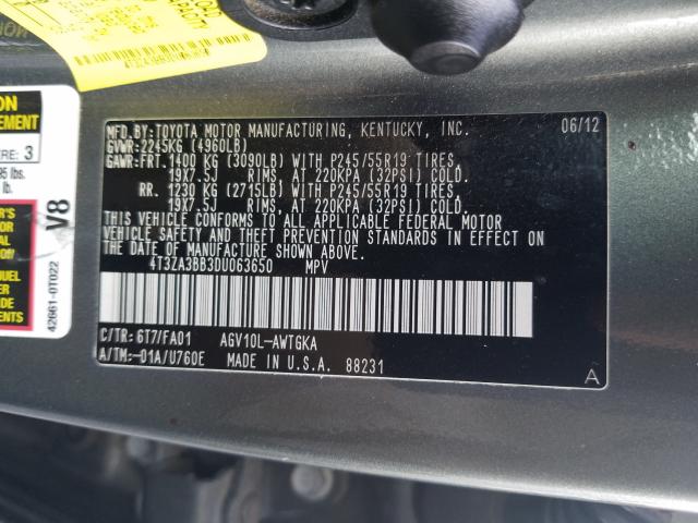 2013 TOYOTA VENZA LE - 4T3ZA3BB3DU063650